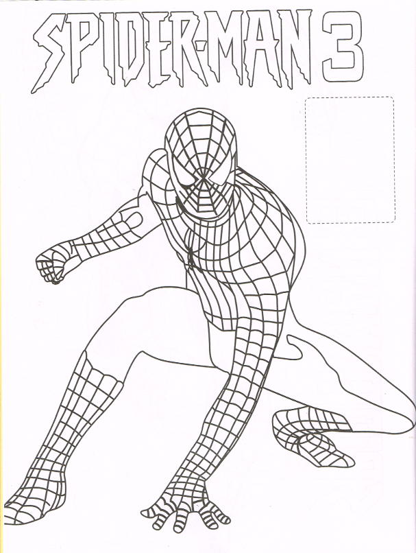 Spiderman coloring pages on