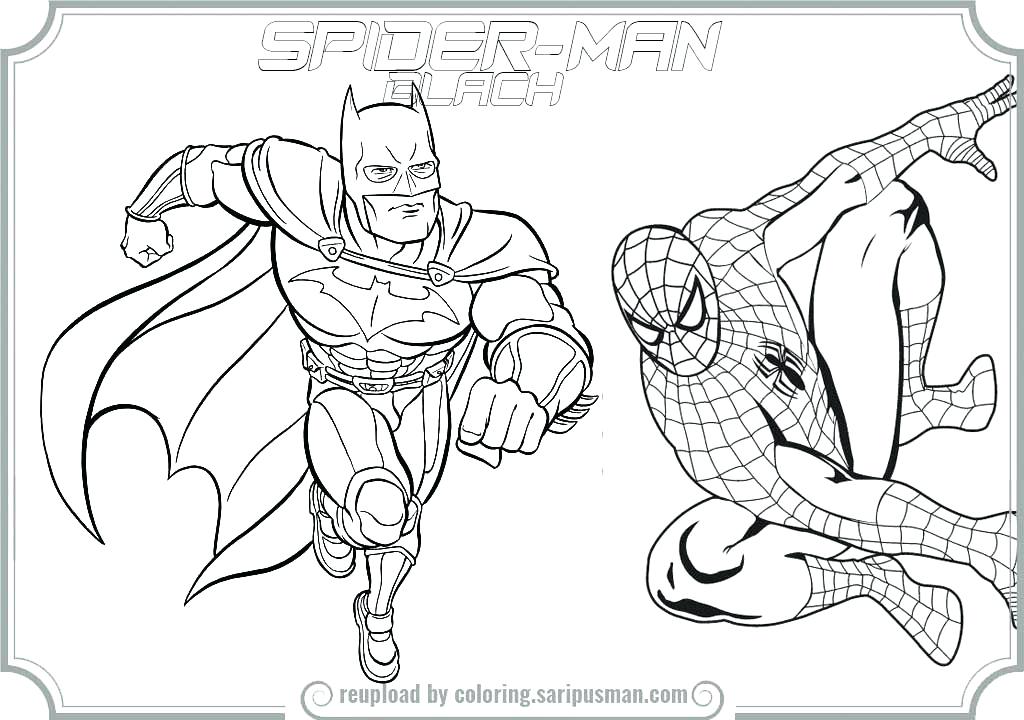 spiderman batman coloring man spider adults pdf homecoming printable pencil getdrawings getcolorings drawing colorings