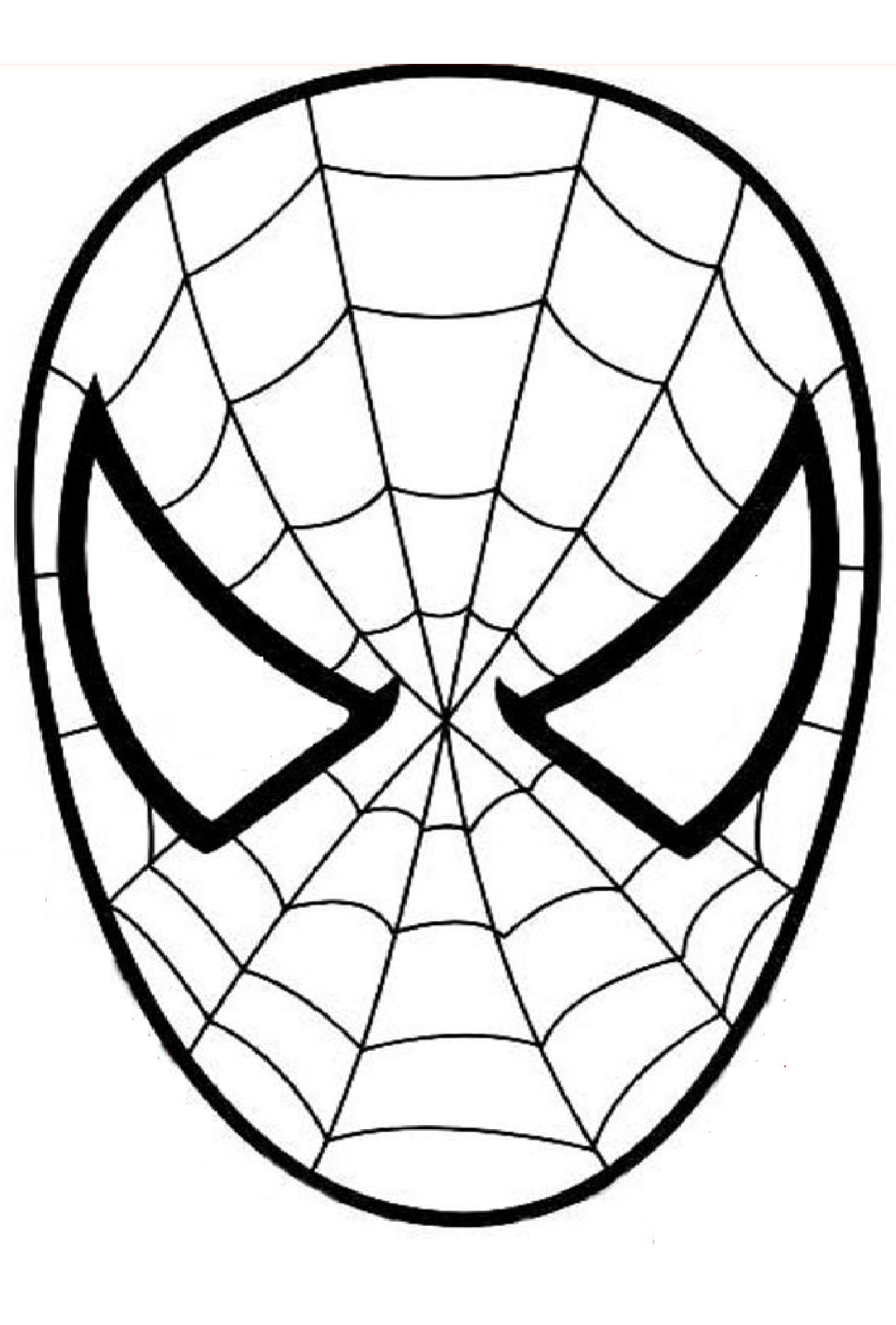 Spiderman Mask Coloring Page At GetDrawings Free Download