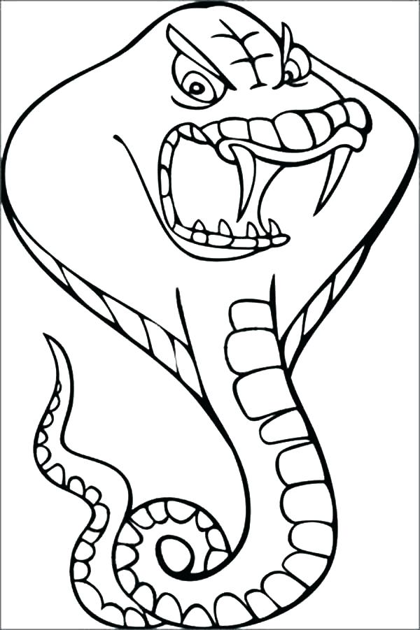 Spitting Cobra Coloring Pages At Getdrawings Free Download 5389