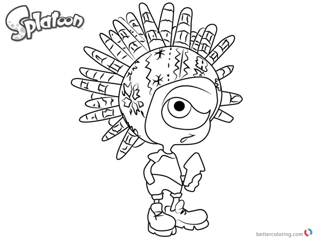 The Best Free Splatoon Coloring Page Images Download From