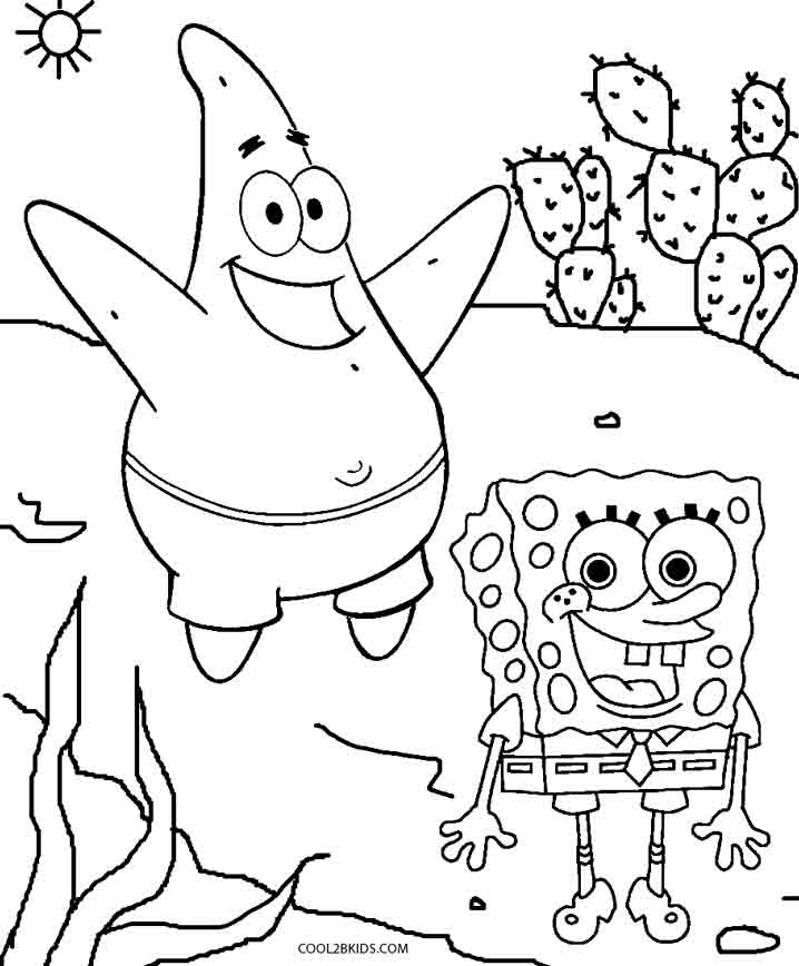 Free Printable Spongebob Squarepants Coloring Pages For Kids