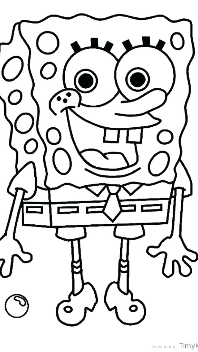 SpongeBob Coloring Pages free For Kids