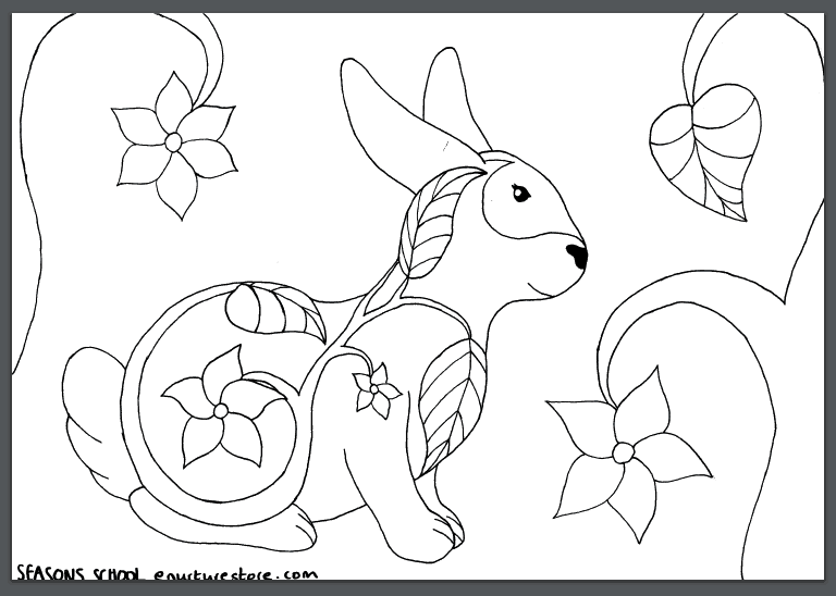 Spring Bunny Coloring Pages at GetDrawings | Free download