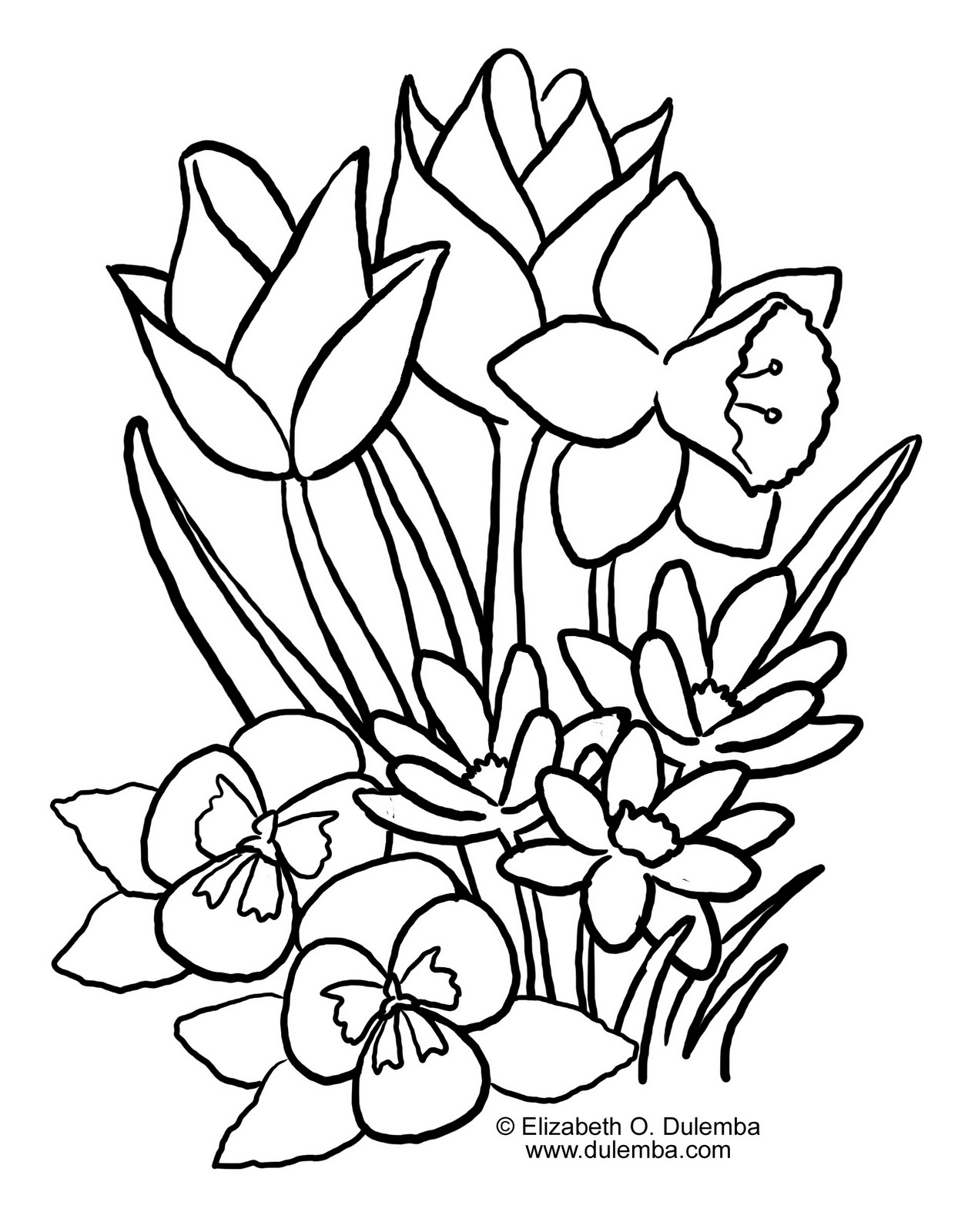 Spring Coloring Pages For Kids at GetDrawings | Free download