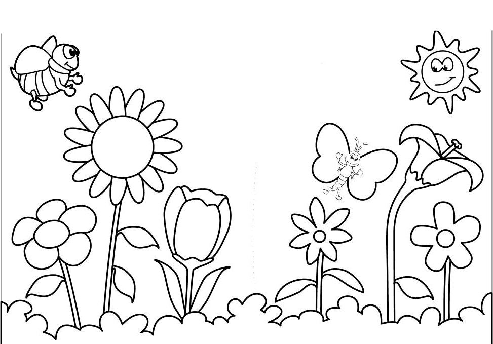 Spring Flowers Coloring Pages / Flowers Coloring Pages 10 Free Fun