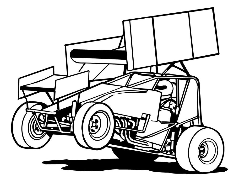 Sprint Car Coloring Pages At Getdrawings Free Download