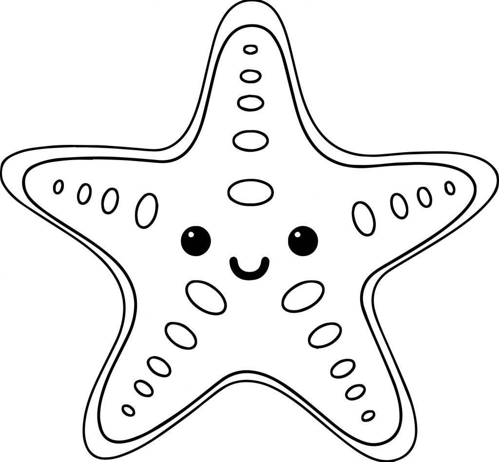 Free Printable Starfish Coloring Pages