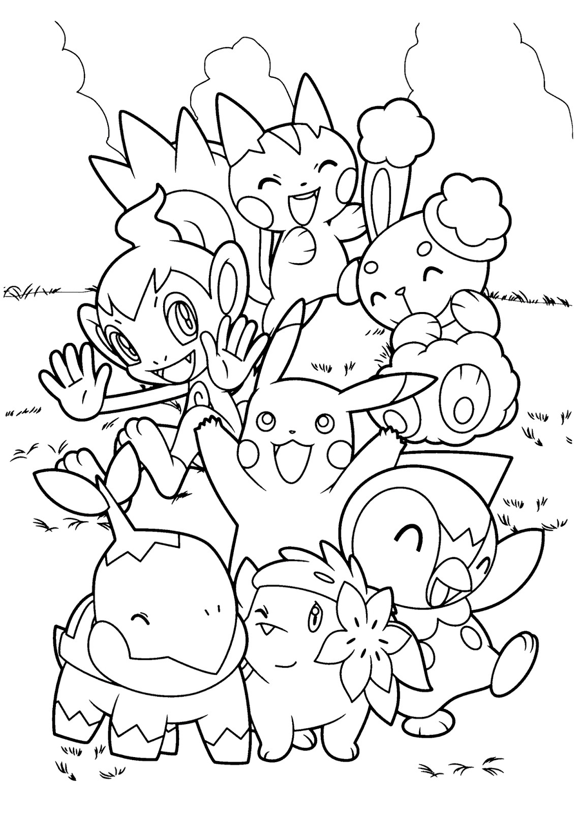 Starter Pokemon Coloring Pages at GetDrawings | Free download
