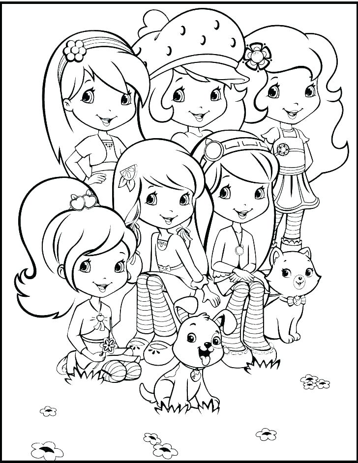 Strawberry Shortcake And Friends Coloring Pages at GetDrawings | Free