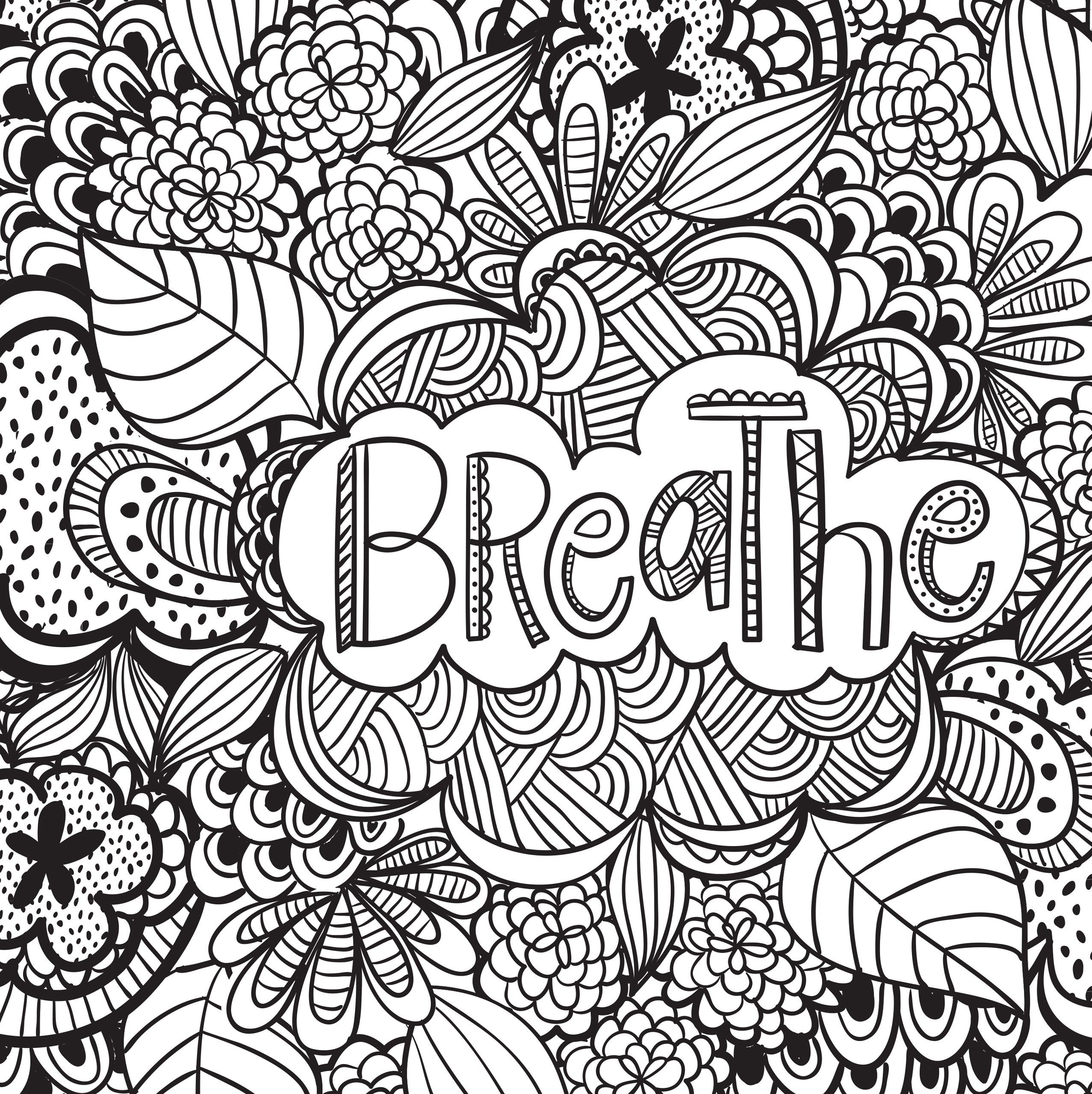 Stress Relief Coloring Pages at GetDrawings | Free download