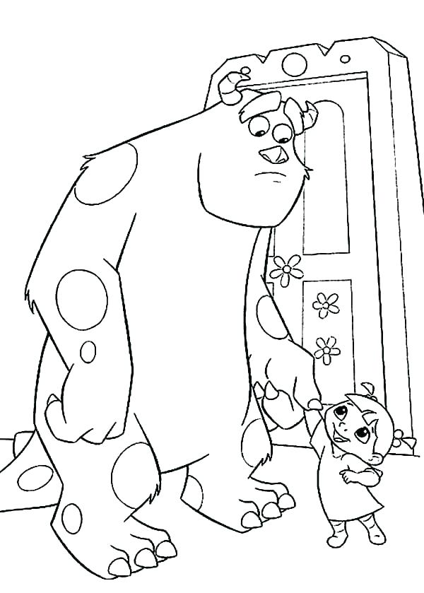  Sully Coloring Pages with simple drawing