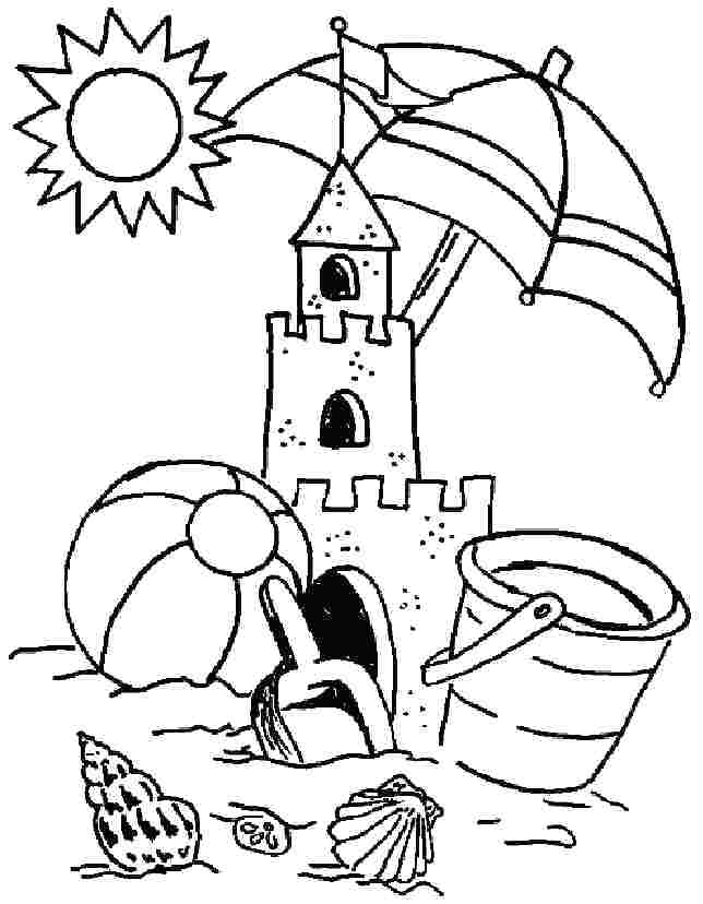 Summer Beach Coloring Pages at GetDrawings | Free download