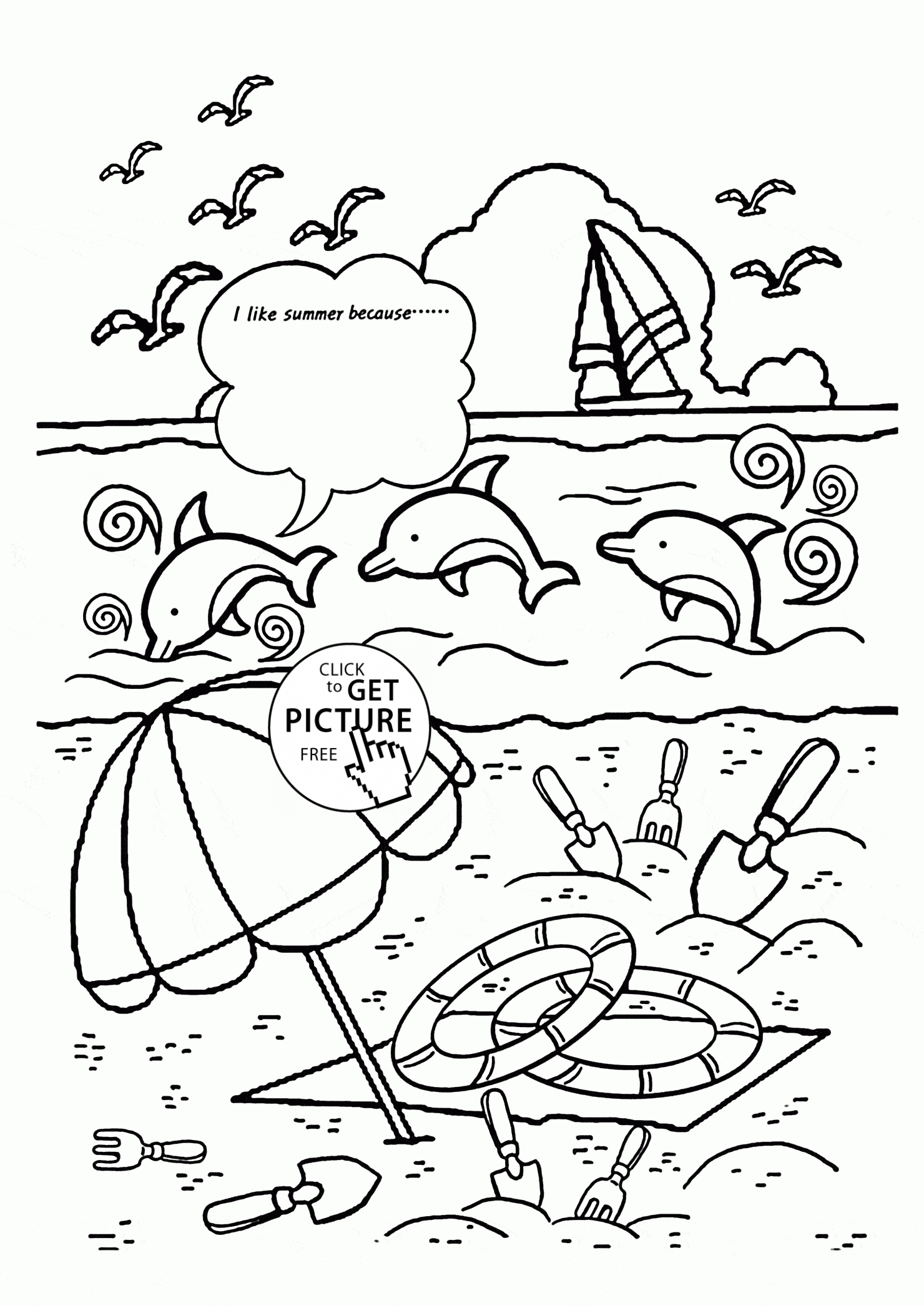 Summer Coloring Pages For Kindergarten At GetDrawings Free Download