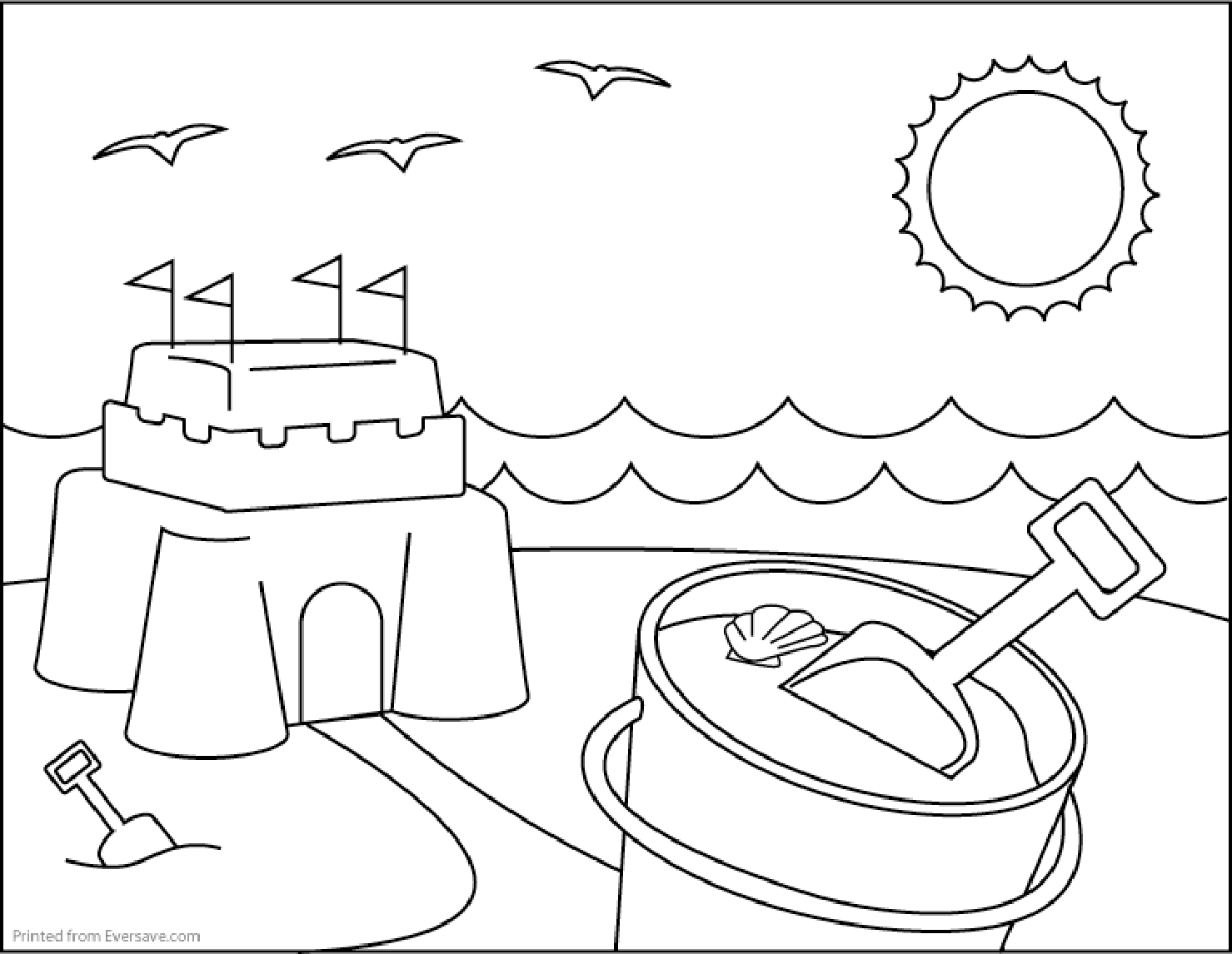 Summer Coloring Pages For Kindergarten at GetDrawings | Free download