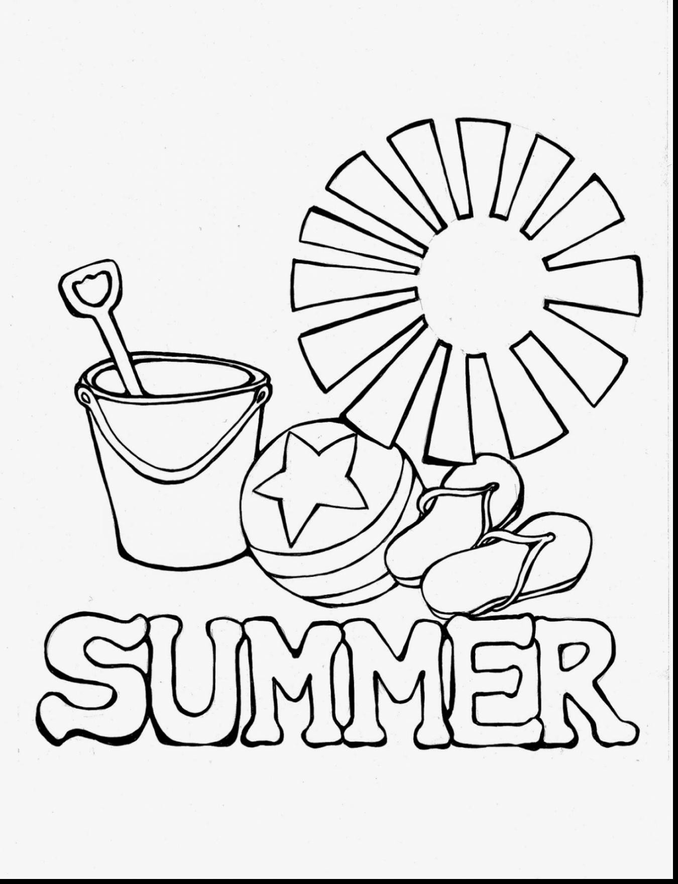 Summer Fun Coloring Pages At Getdrawings | Free Download