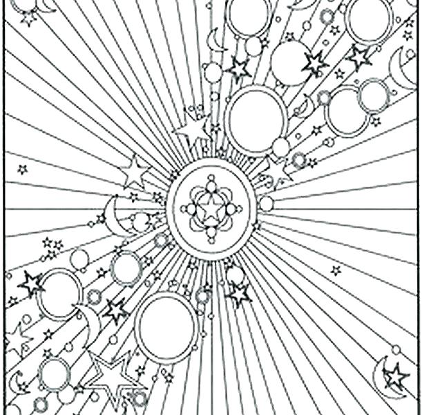 Moon Coloring Pages For Adults