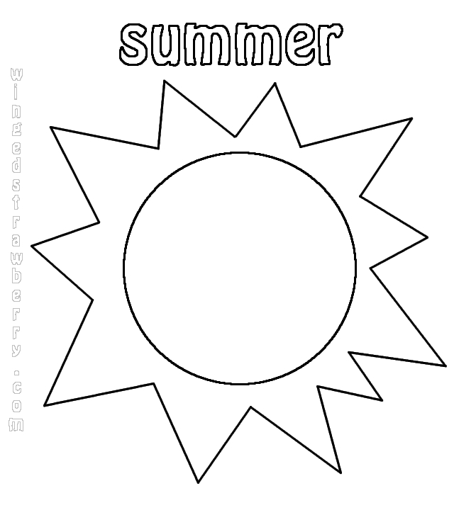 Sun Coloring Pages For Preschoolers At Getdrawings Free Download