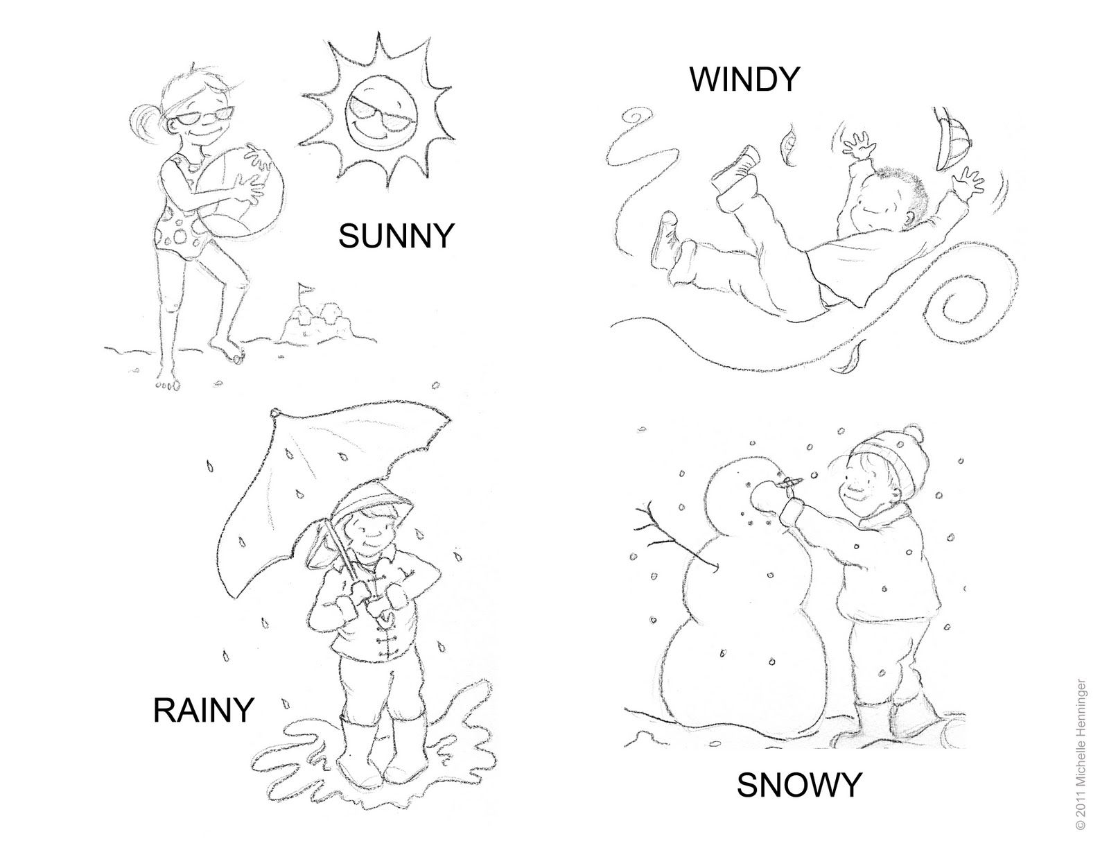 Sunny Weather Coloring Pages at GetDrawings | Free download