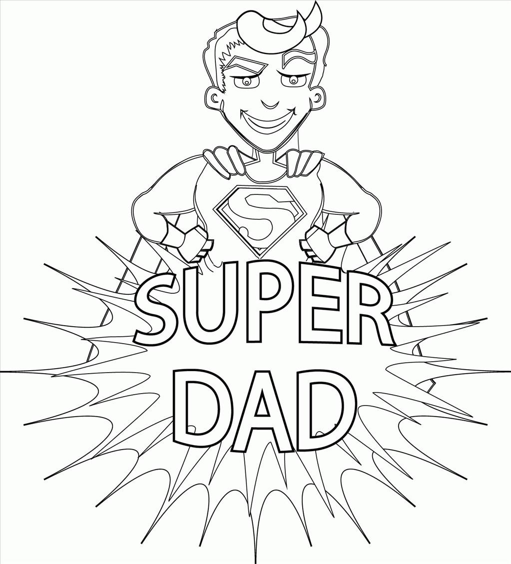 Super Dad Coloring Pages At Getdrawings Free Download