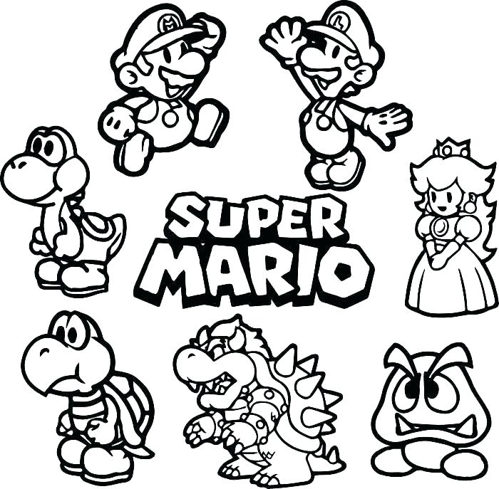 Super Mario Maker Coloring Pages at GetDrawings | Free download