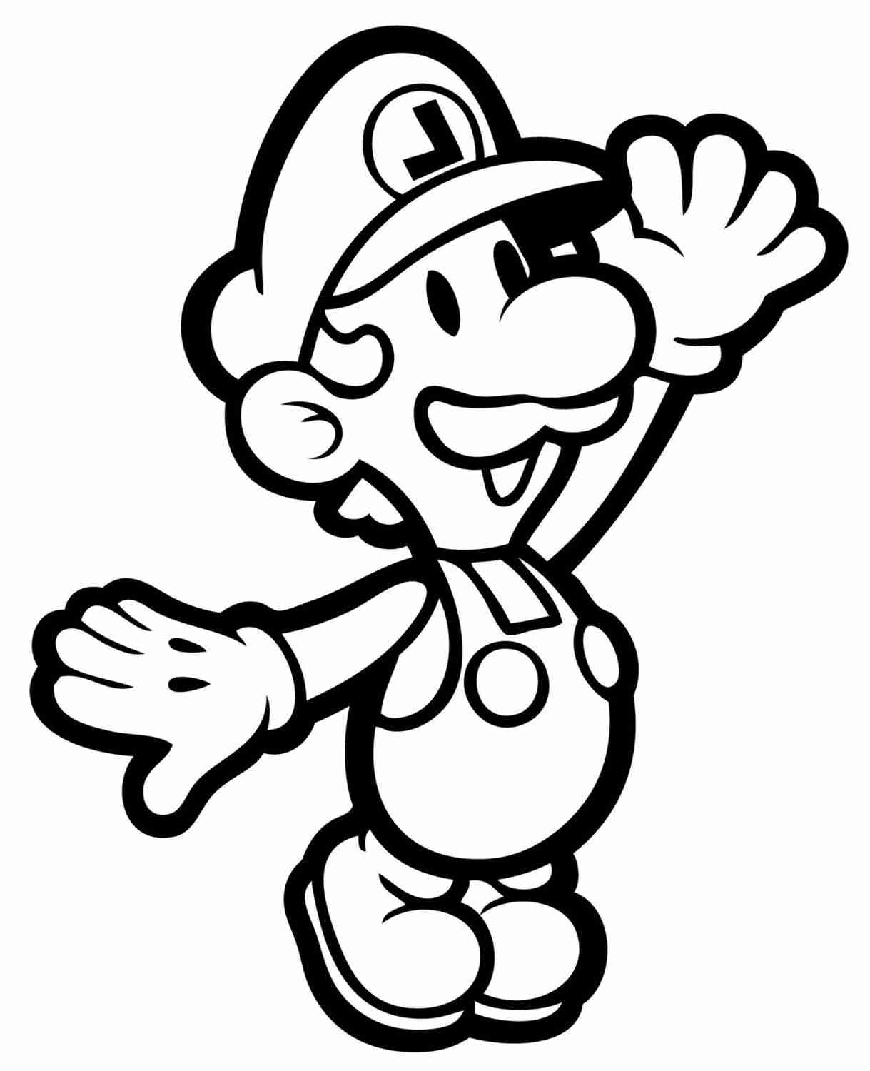 Super Paper Mario Coloring Pages At GetDrawings Free Download