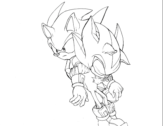 Super Sonic The Hedgehog Coloring Pages at GetDrawings | Free download