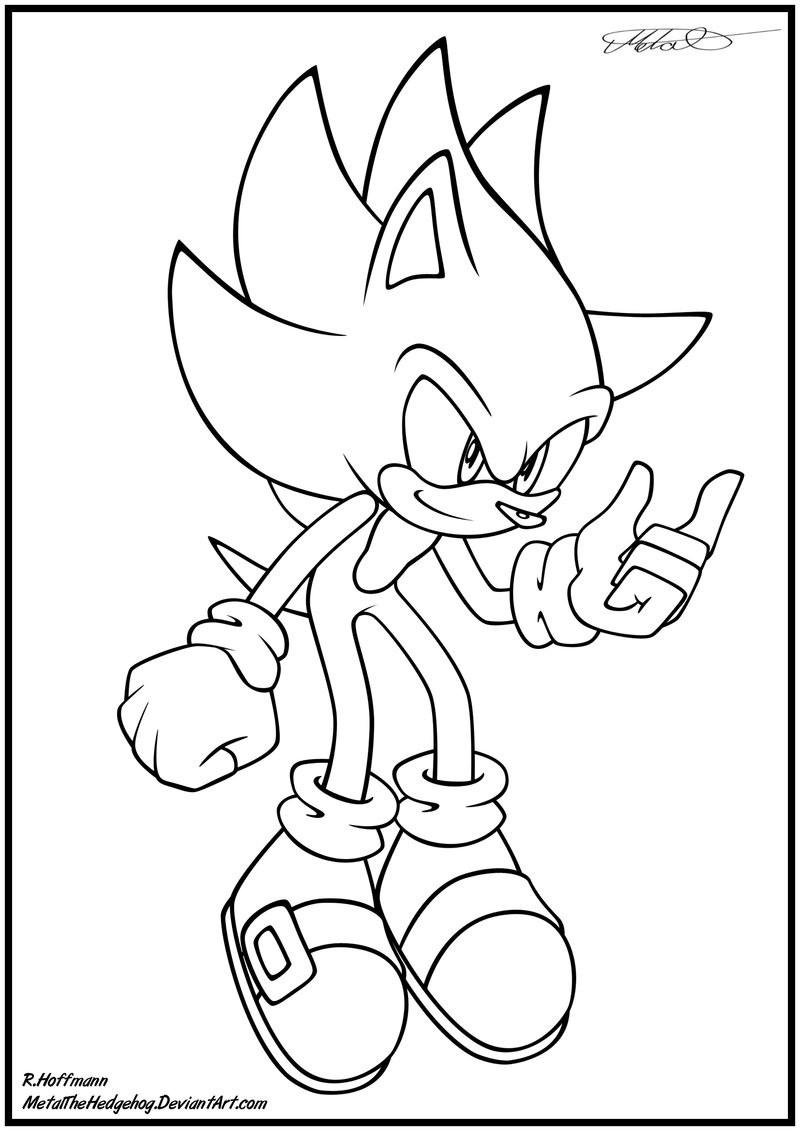 Super Sonic Coloring Pages at GetDrawings Free download