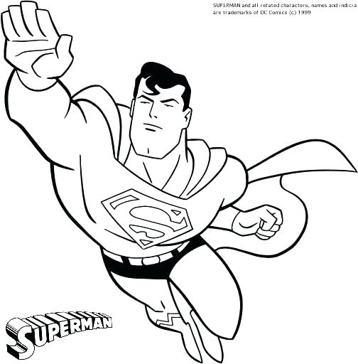 Superman Flying Coloring Pages at GetDrawings | Free download