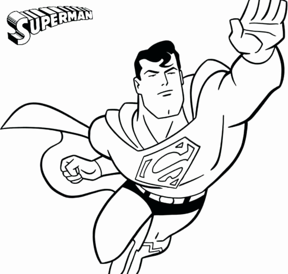 Superman Flying Coloring Pages At Getdrawingscom Free For