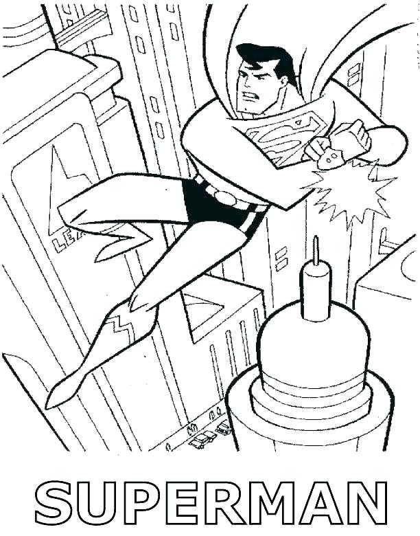 Superman Flying Coloring Pages at GetDrawings | Free download