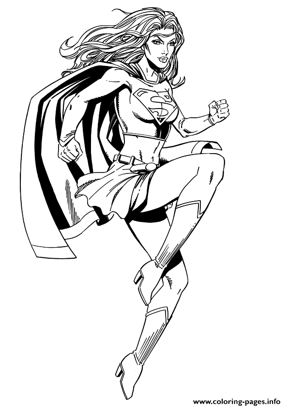 Superwoman Coloring Pages At Getdrawings Free Download