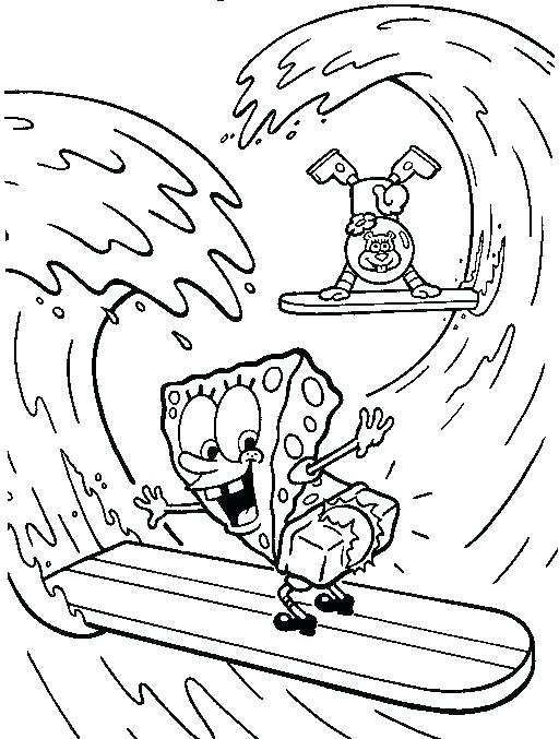 Surfing Coloring Pages at GetDrawings | Free download