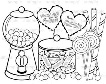 Sweets Coloring Pages at GetDrawings | Free download