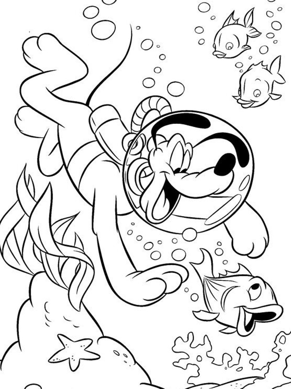 Swimming Coloring Pages at GetDrawings | Free download