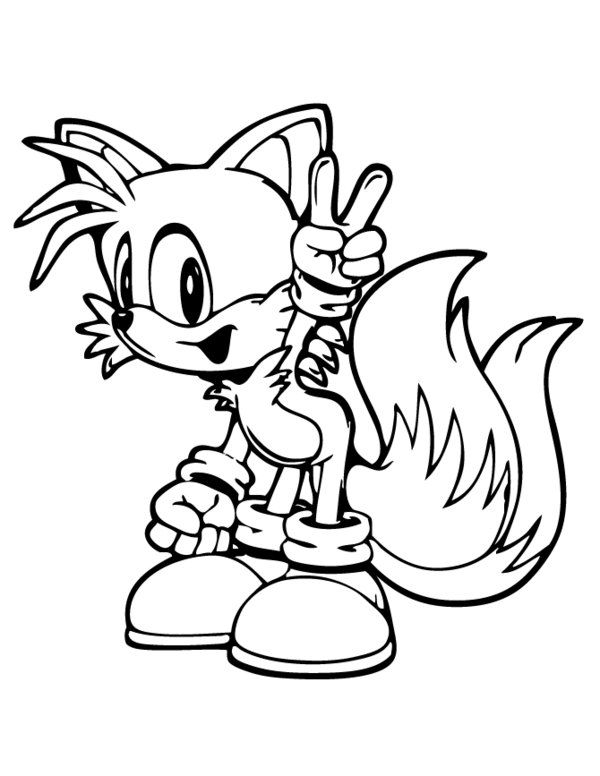 Tails Coloring Pages At Getdrawings Free Download