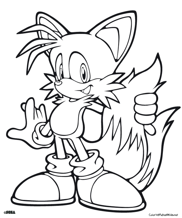 Tails Coloring Pages At GetDrawings Free Download