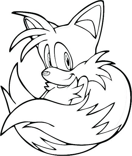 Tails The Fox Coloring Pages at GetDrawings | Free download