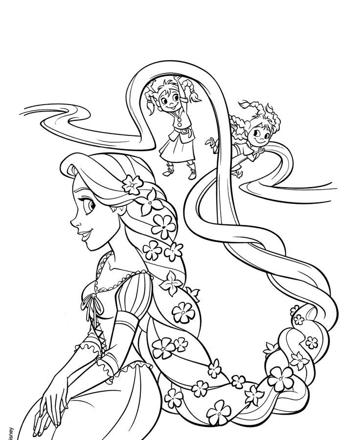 Tangled Tower Coloring Pages at GetDrawings | Free download