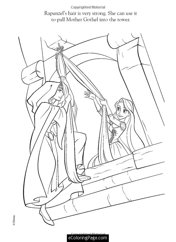 Tangled Tower Coloring Pages at GetDrawings | Free download