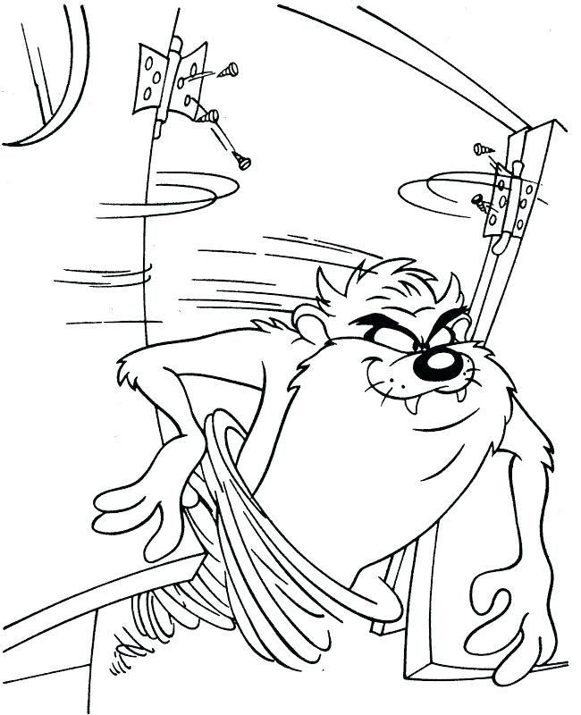 Tasmanian Devil Cartoon Coloring Pages at GetDrawings | Free download