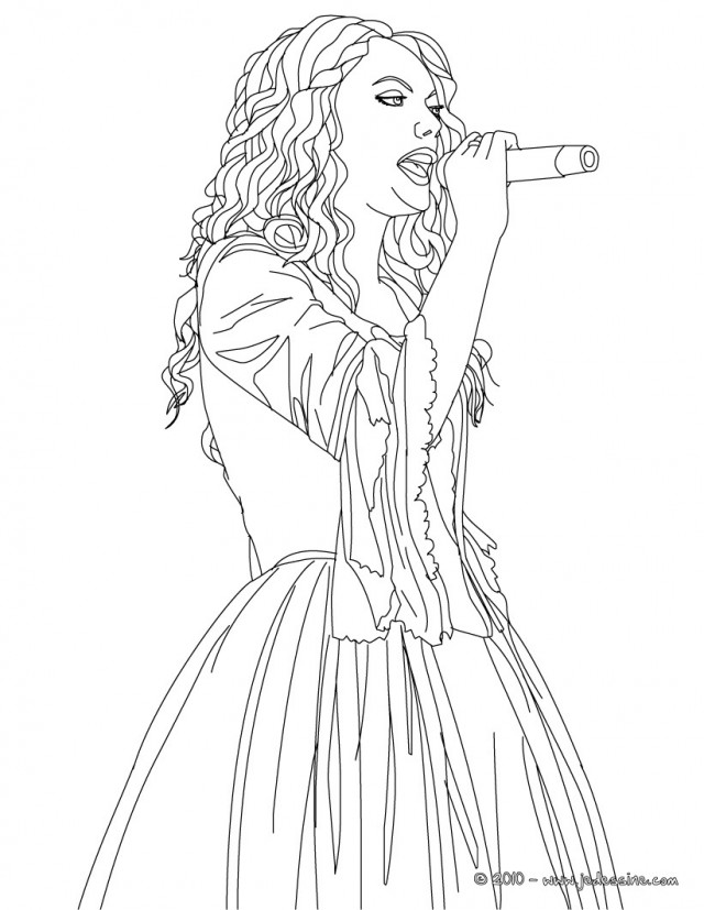 Taylor Swift coloring page  Free Printable Coloring Pages