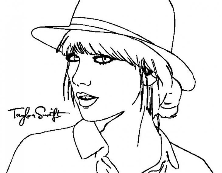 Taylor Swift coloring page  Free Printable Coloring Pages