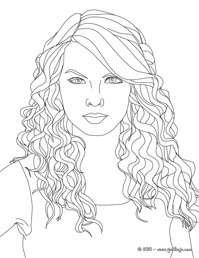 Taylor Swift coloring page  Free Printable Coloring Pages