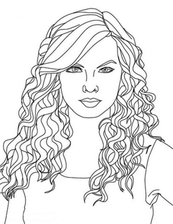 Taylor Swift Coloring Pages at GetDrawings | Free download