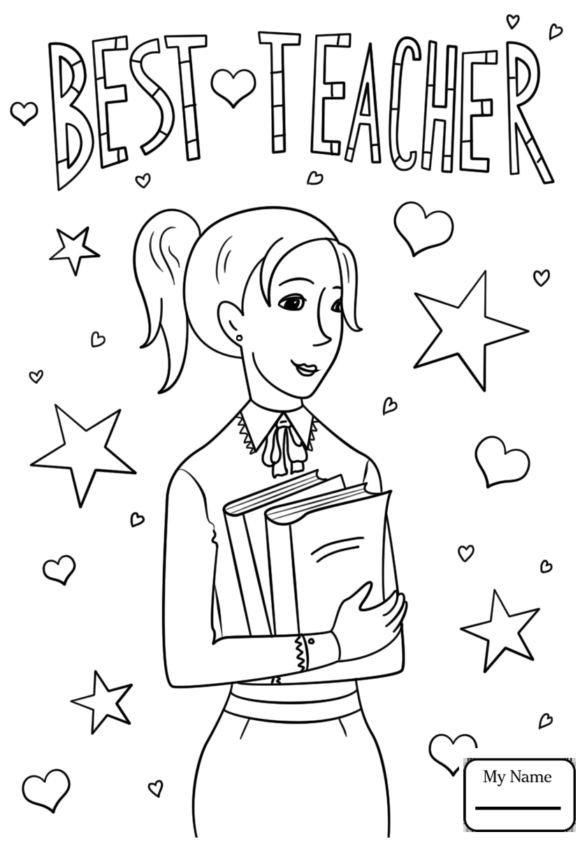 Teacher Appreciation Coloring Pages Printable at GetDrawings | Free