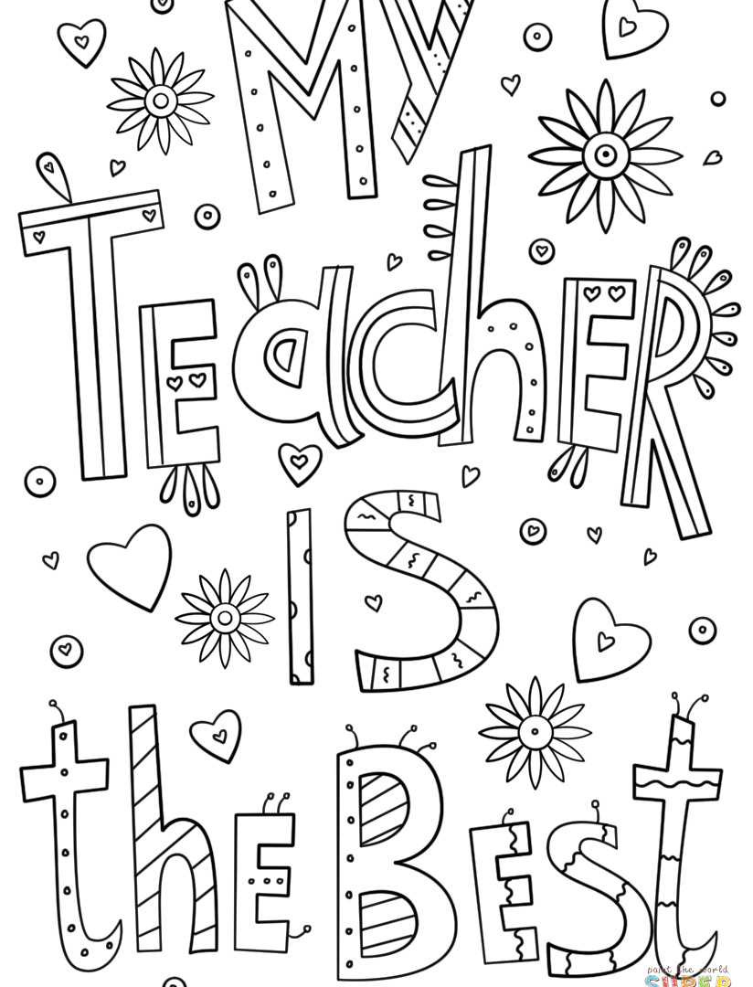 Newest Coloring Pages Teacher Appreciation Week Updated Printable Nature Coloring Pages For Adults
