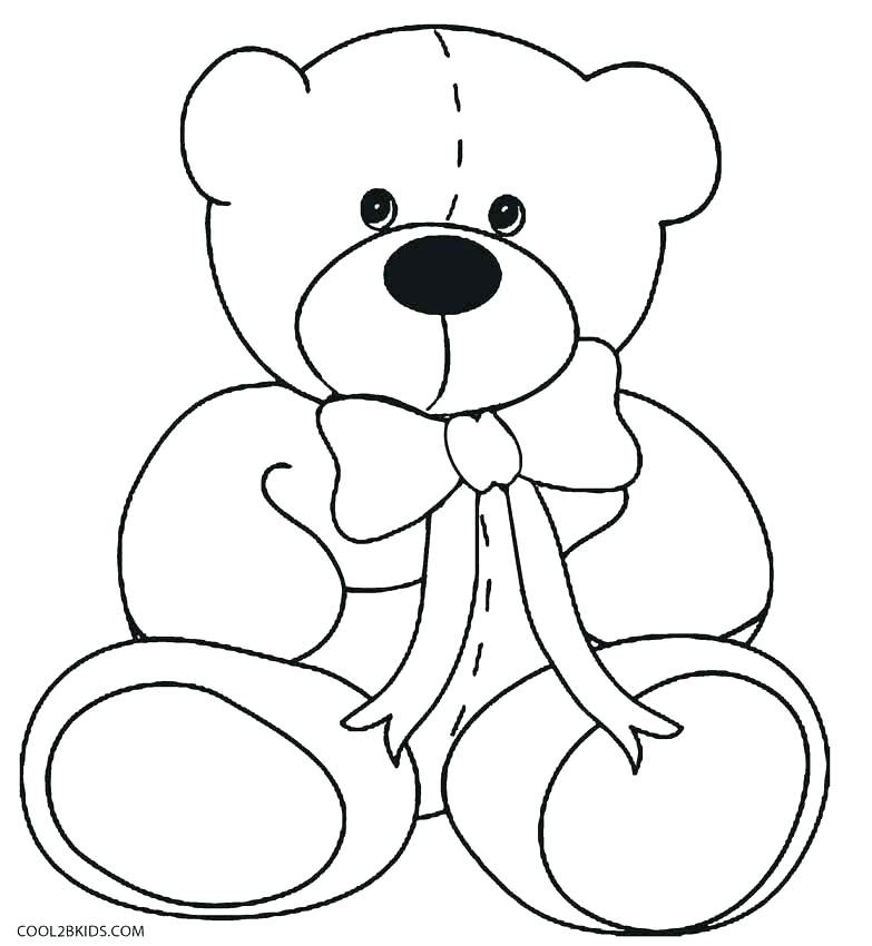 Teddy Bear Coloring Pages Free Printable at GetDrawings | Free download