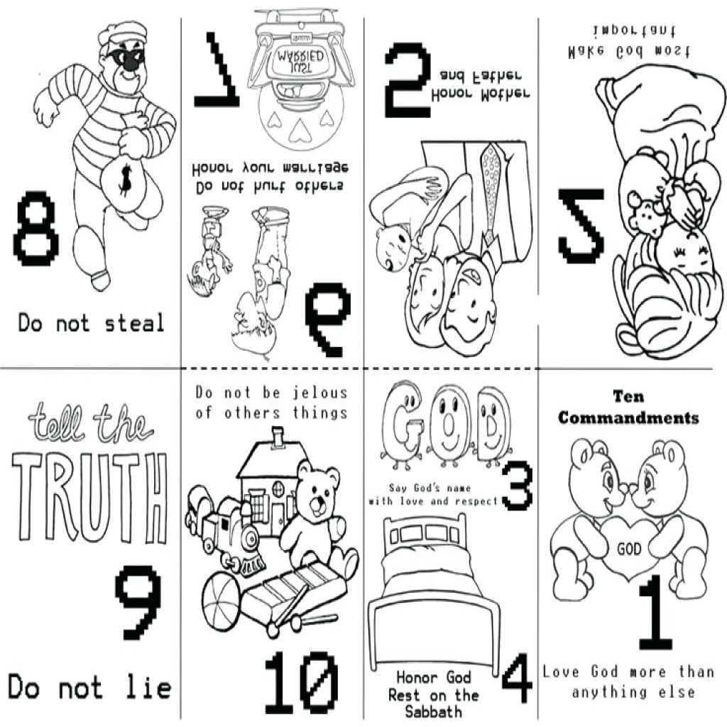 Ten Commandments Coloring Pages For Preschoolers at GetDrawings Free