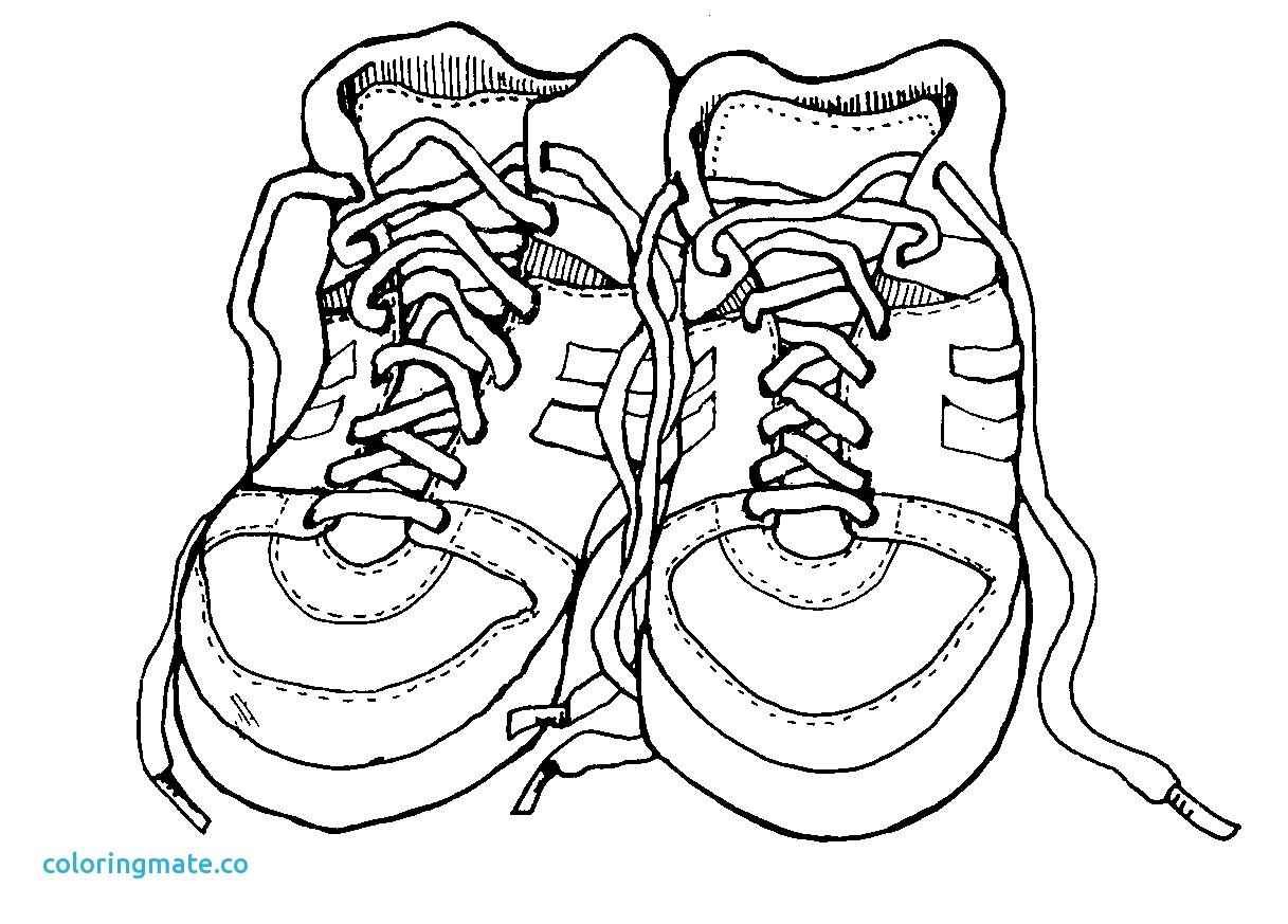 Tennis Shoe Coloring Page at GetDrawings | Free download